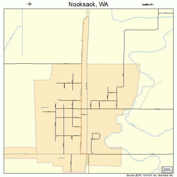 Nooksack, WA street map