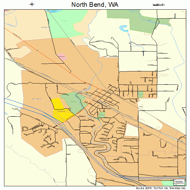 North Bend, WA street map