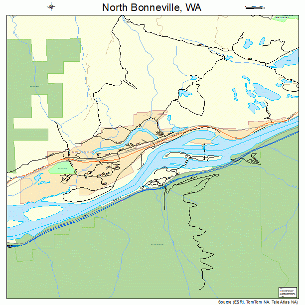 North Bonneville, WA street map