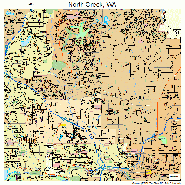 North Creek, WA street map
