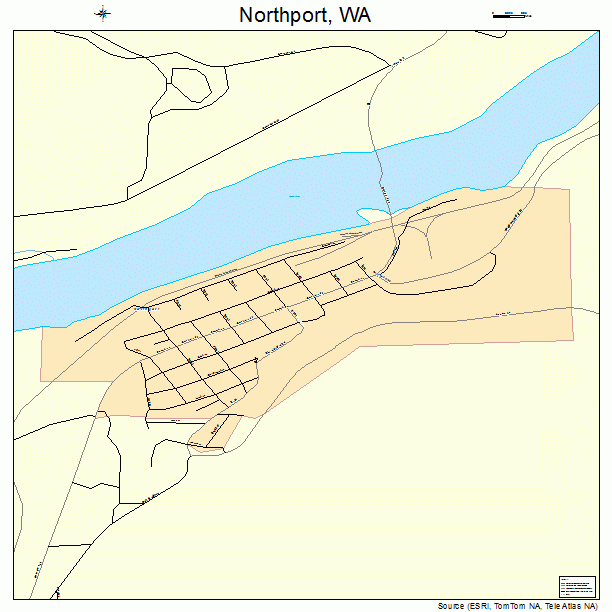 Northport, WA street map