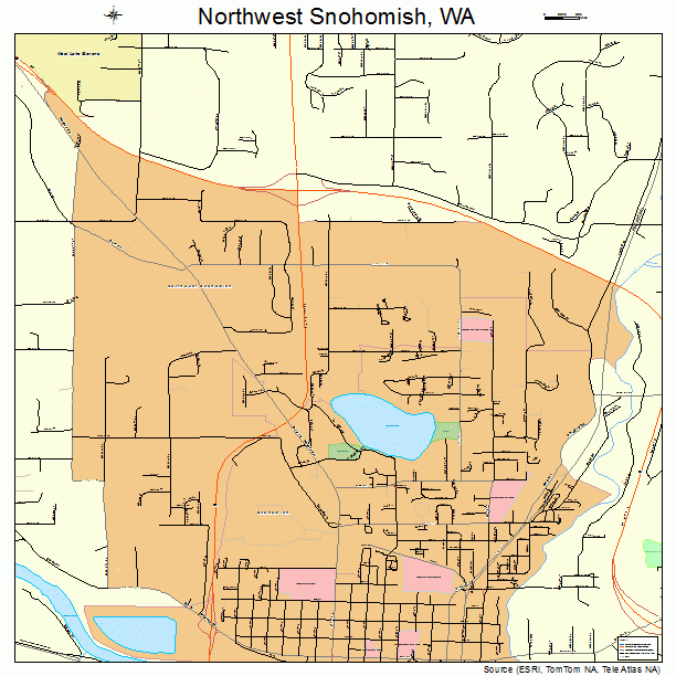 Northwest Snohomish, WA street map