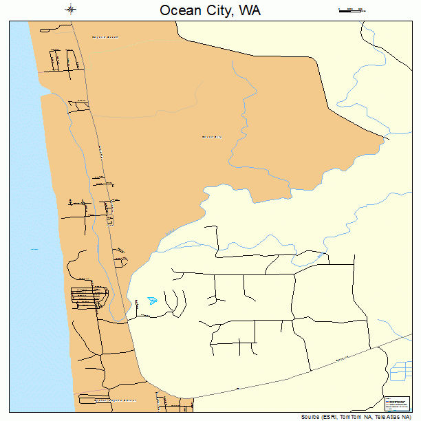 Ocean City, WA street map