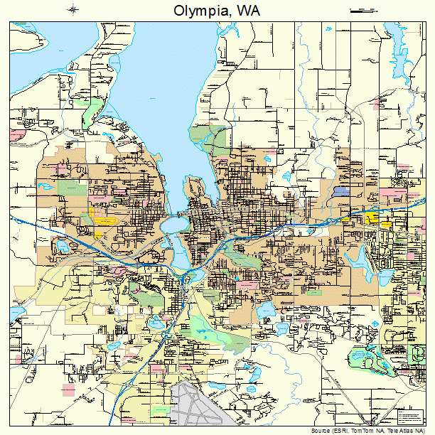 Olympia, WA street map