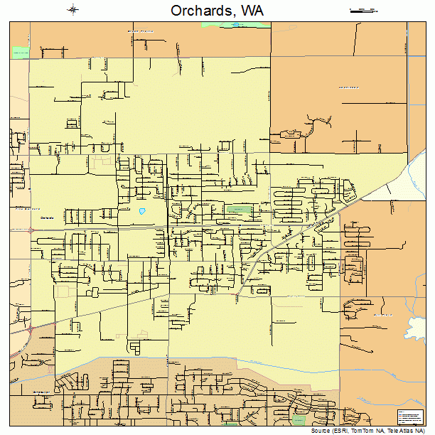 Orchards, WA street map