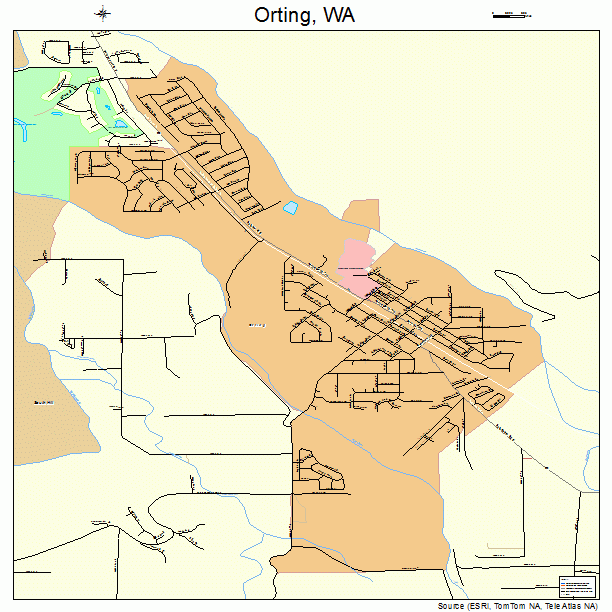 Orting, WA street map