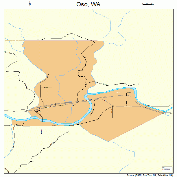 Oso, WA street map