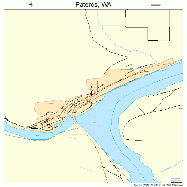 Pateros, WA street map