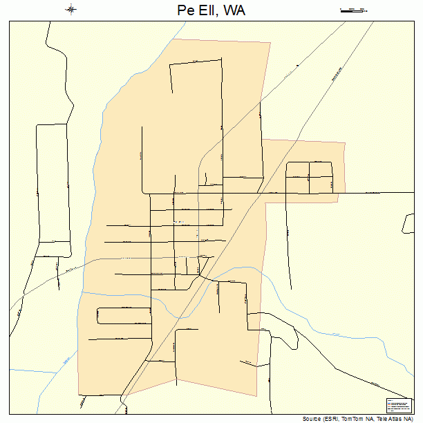 Pe Ell, WA street map