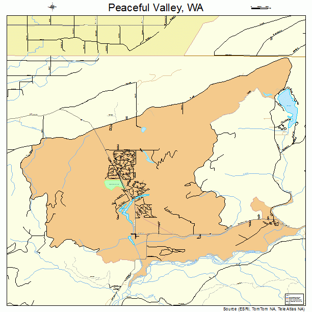 Peaceful Valley, WA street map