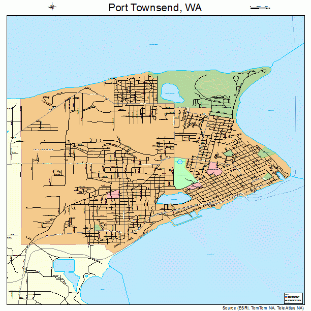 Port Townsend, WA street map