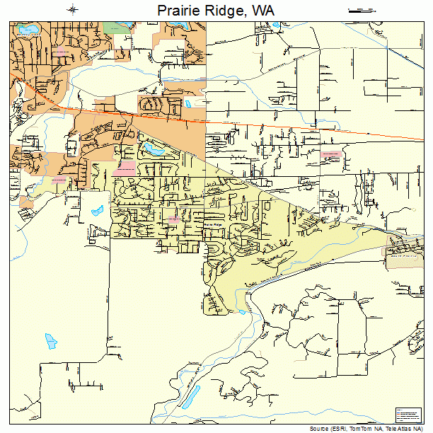 Prairie Ridge, WA street map