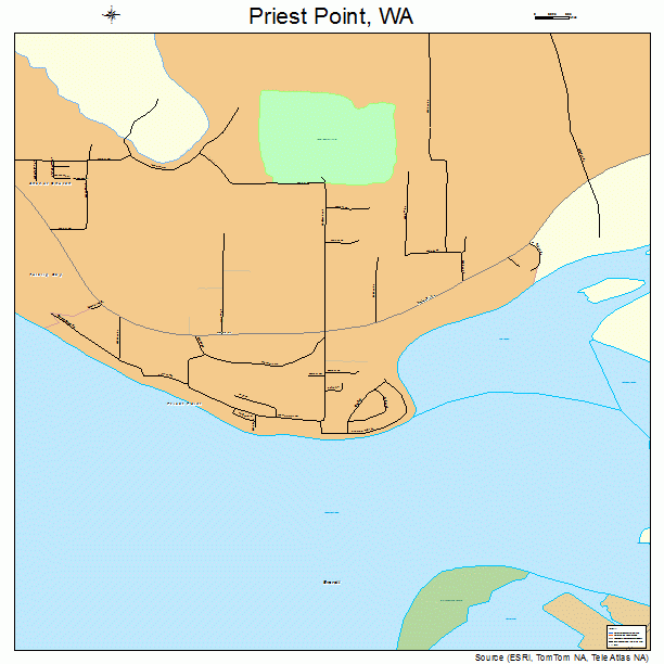 Priest Point, WA street map