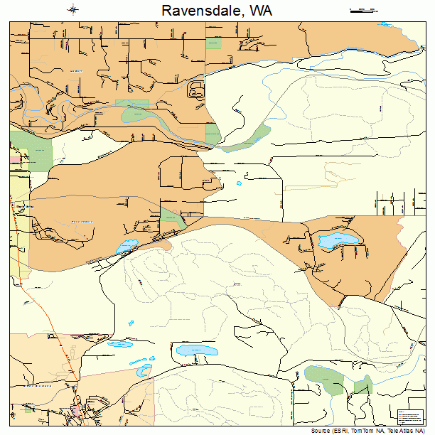 Ravensdale, WA street map