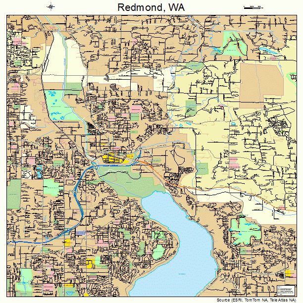 Redmond, WA street map