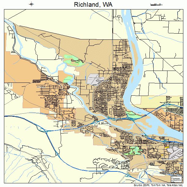 Richland, WA street map