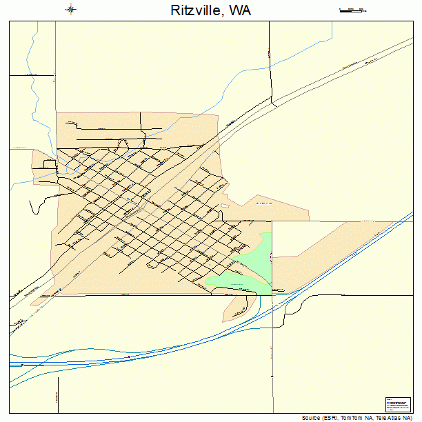 Ritzville, WA street map