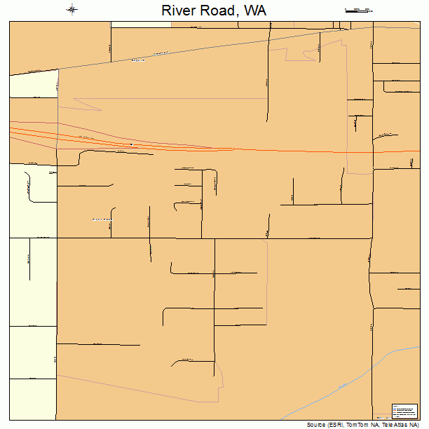 River Road, WA street map