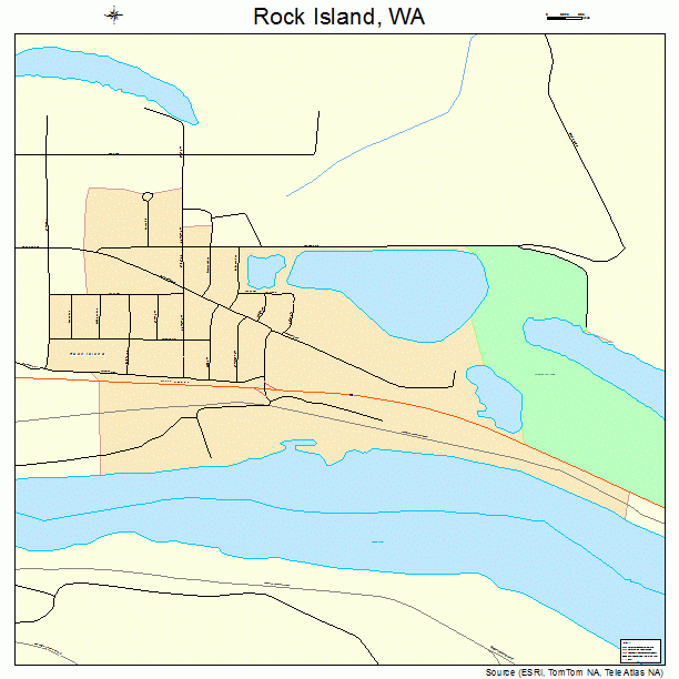 Rock Island, WA street map