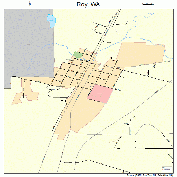 Roy, WA street map