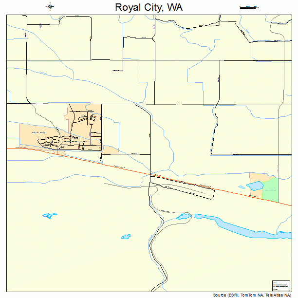 Royal City, WA street map