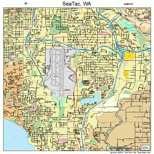 SeaTac, WA street map