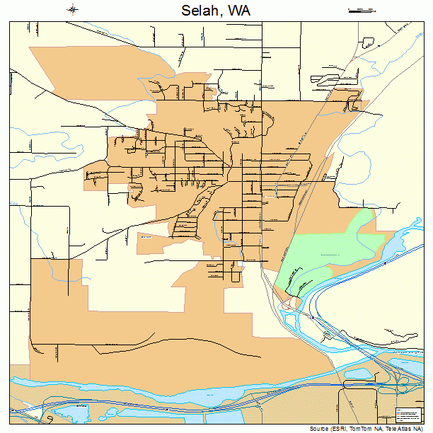 Selah, WA street map