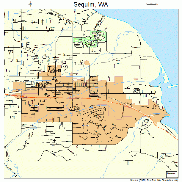 Sequim, WA street map