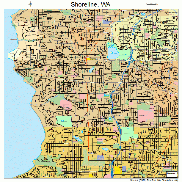 Shoreline, WA street map