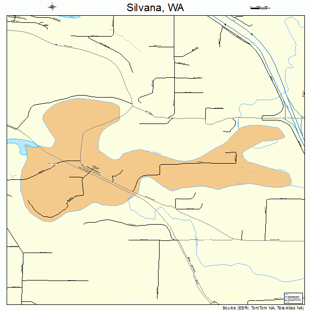 Silvana, WA street map