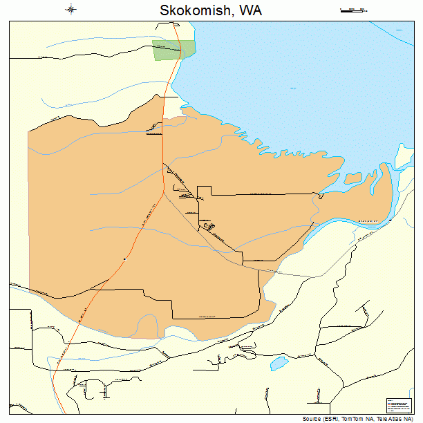 Skokomish, WA street map