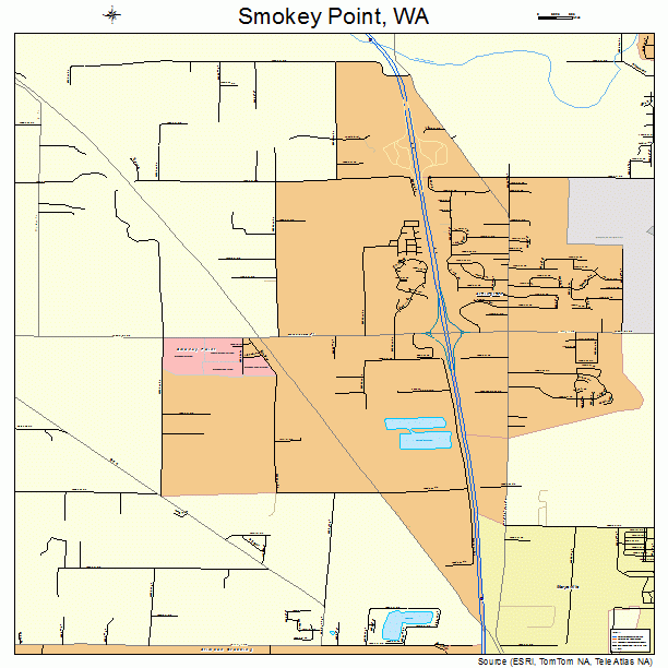 Smokey Point, WA street map