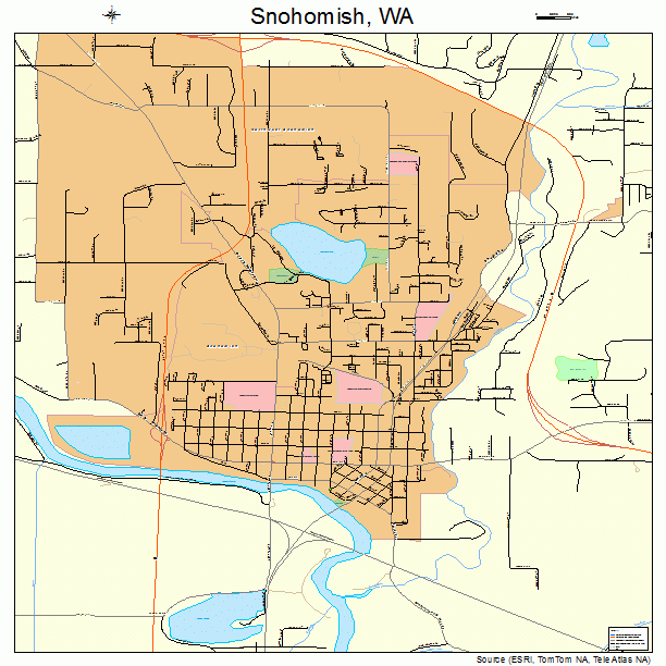 Snohomish, WA street map