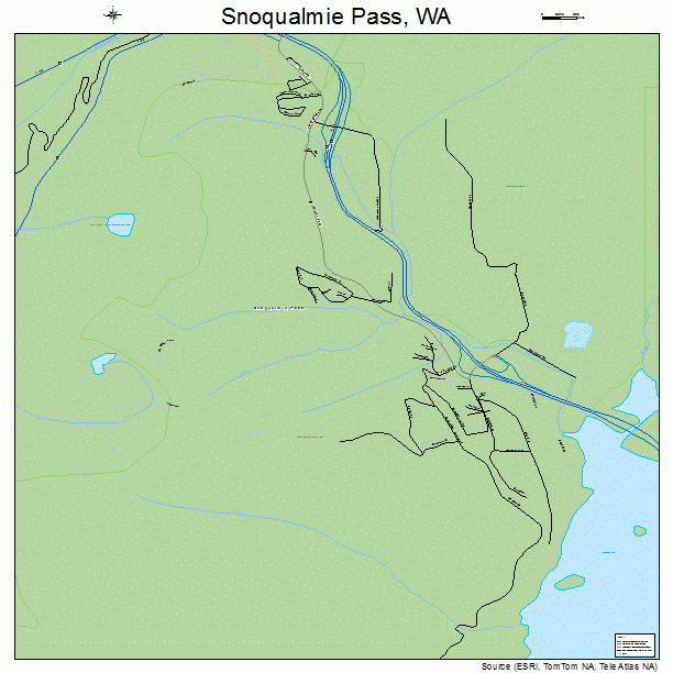 Snoqualmie Pass, WA street map