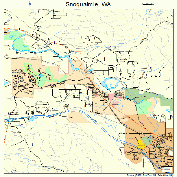 Snoqualmie, WA street map