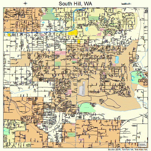 South Hill, WA street map