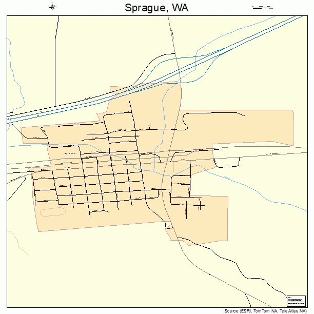 Sprague, WA street map