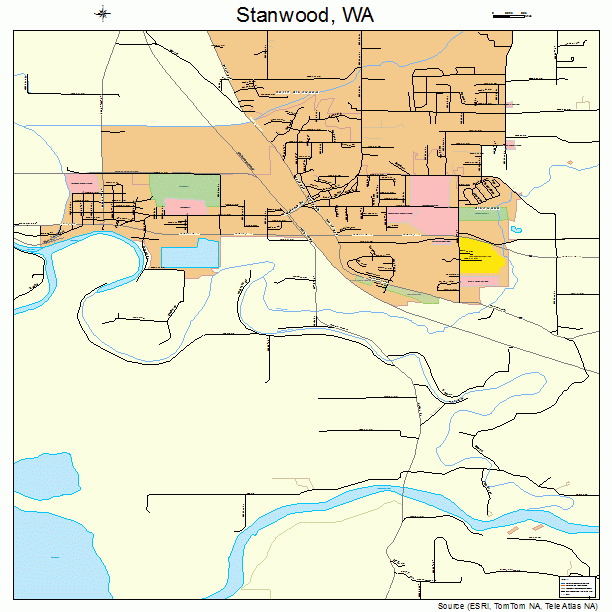 Stanwood, WA street map