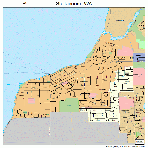 Steilacoom, WA street map