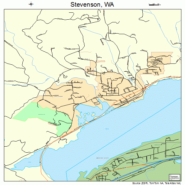 Stevenson, WA street map