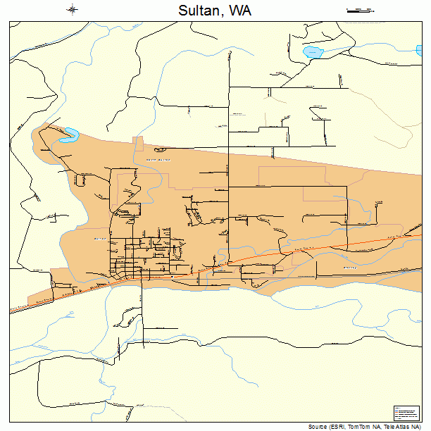 Sultan, WA street map