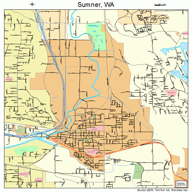 Sumner, WA street map