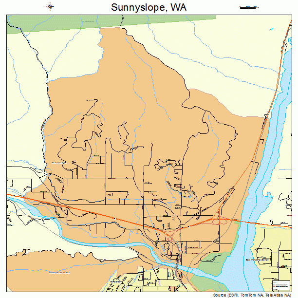 Sunnyslope, WA street map