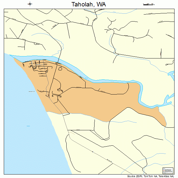 Taholah, WA street map