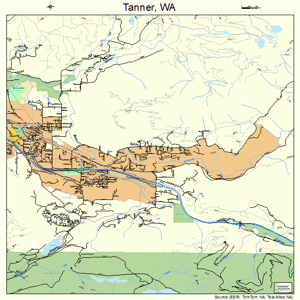 Tanner, WA street map