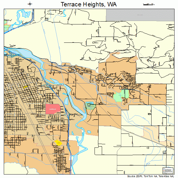 Terrace Heights, WA street map