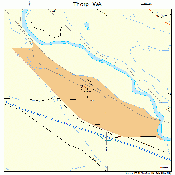 Thorp, WA street map
