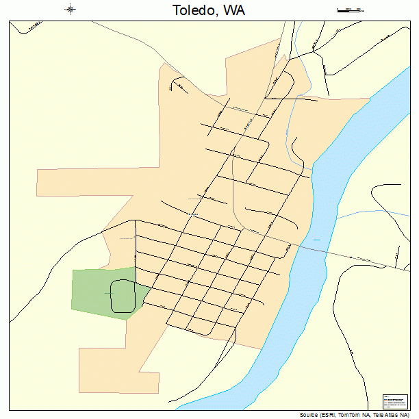 Toledo, WA street map