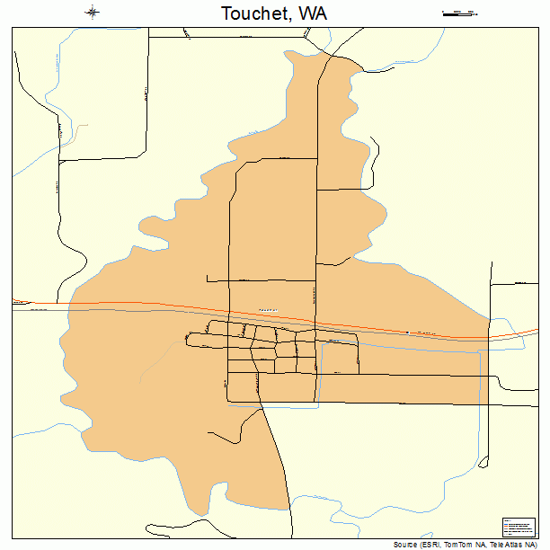 Touchet, WA street map