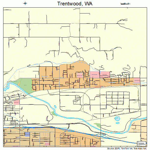 Trentwood, WA street map